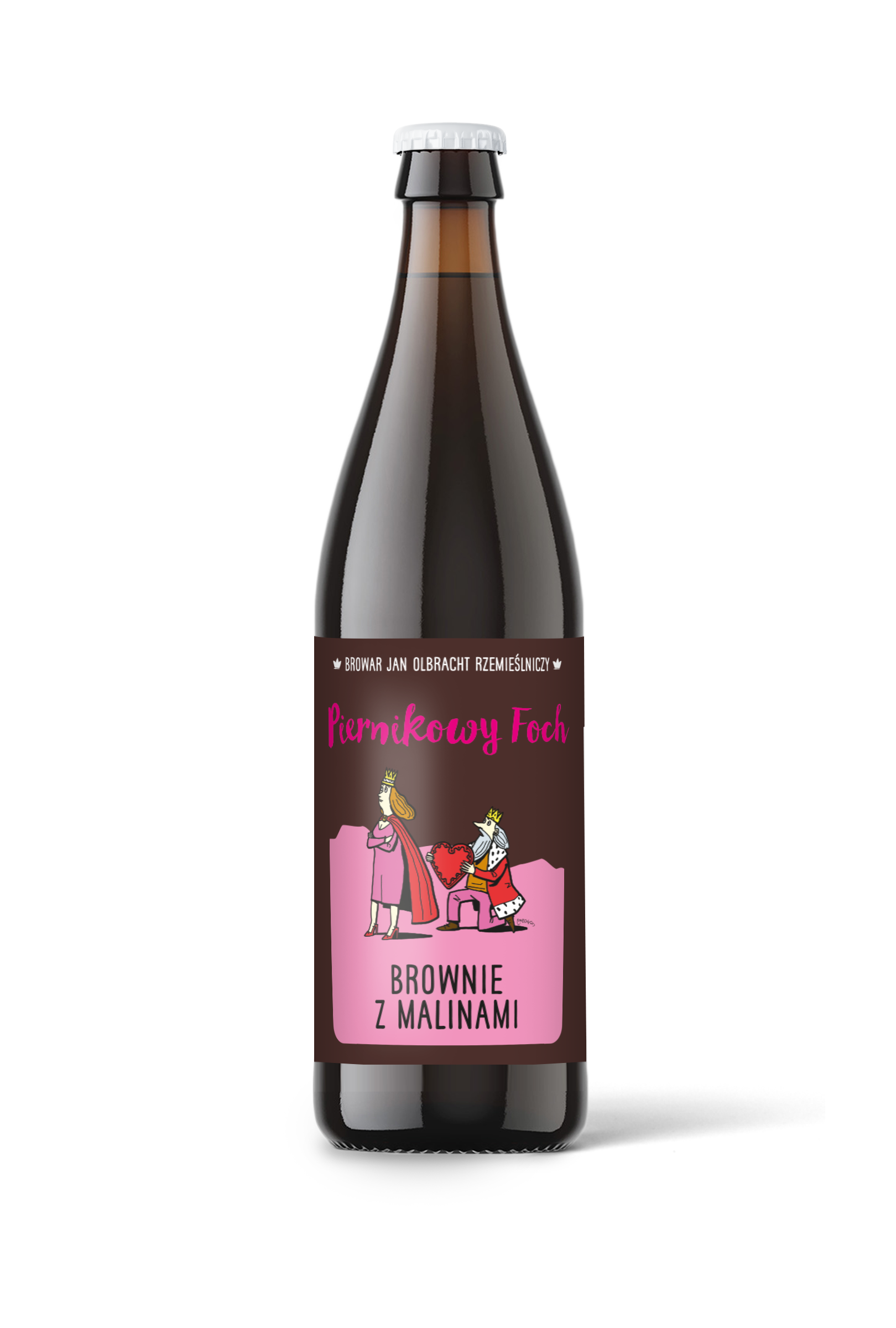 Piernikowy Foch Brownie z malinami