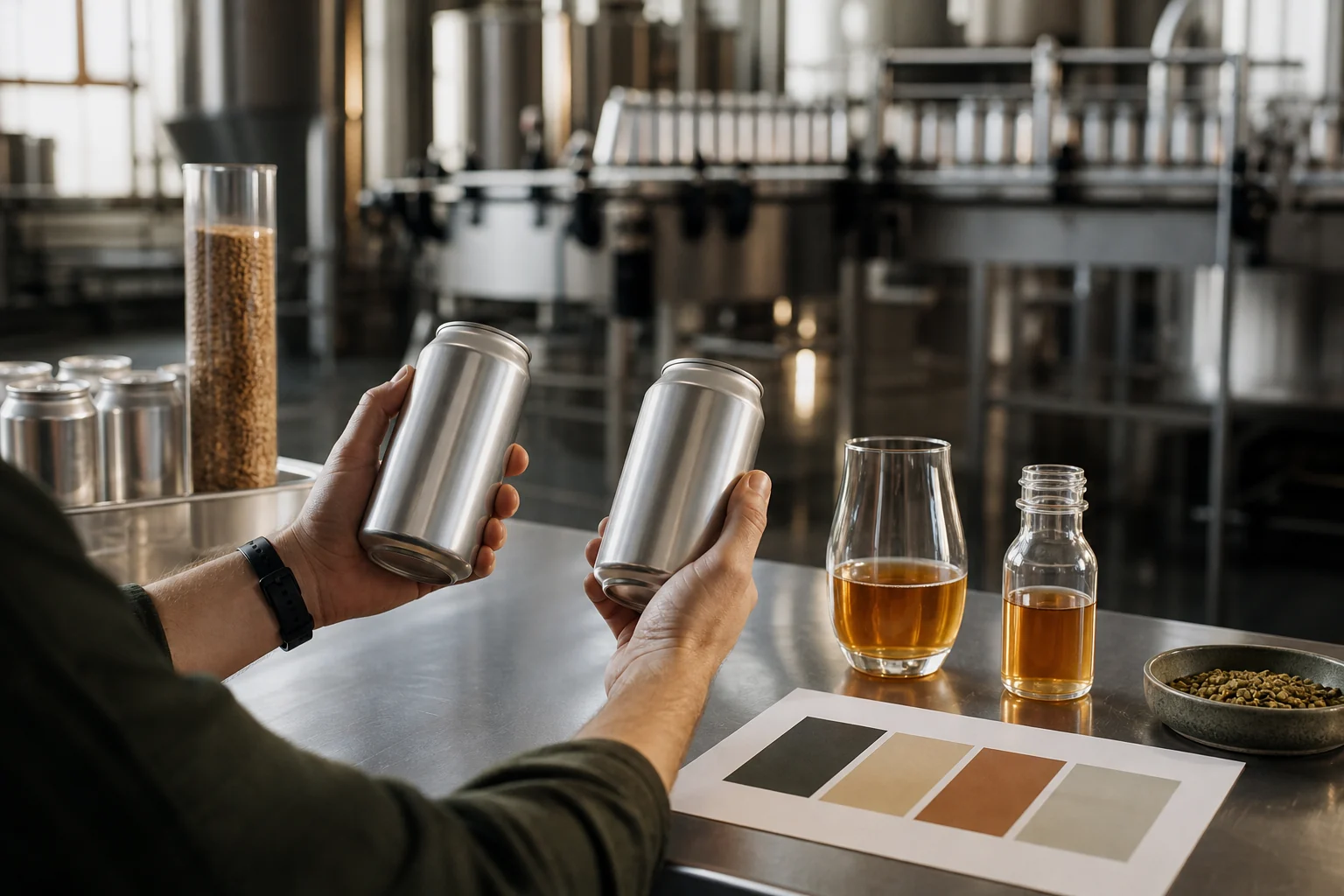 Porównanie wariantów napoju private label i własnej receptury